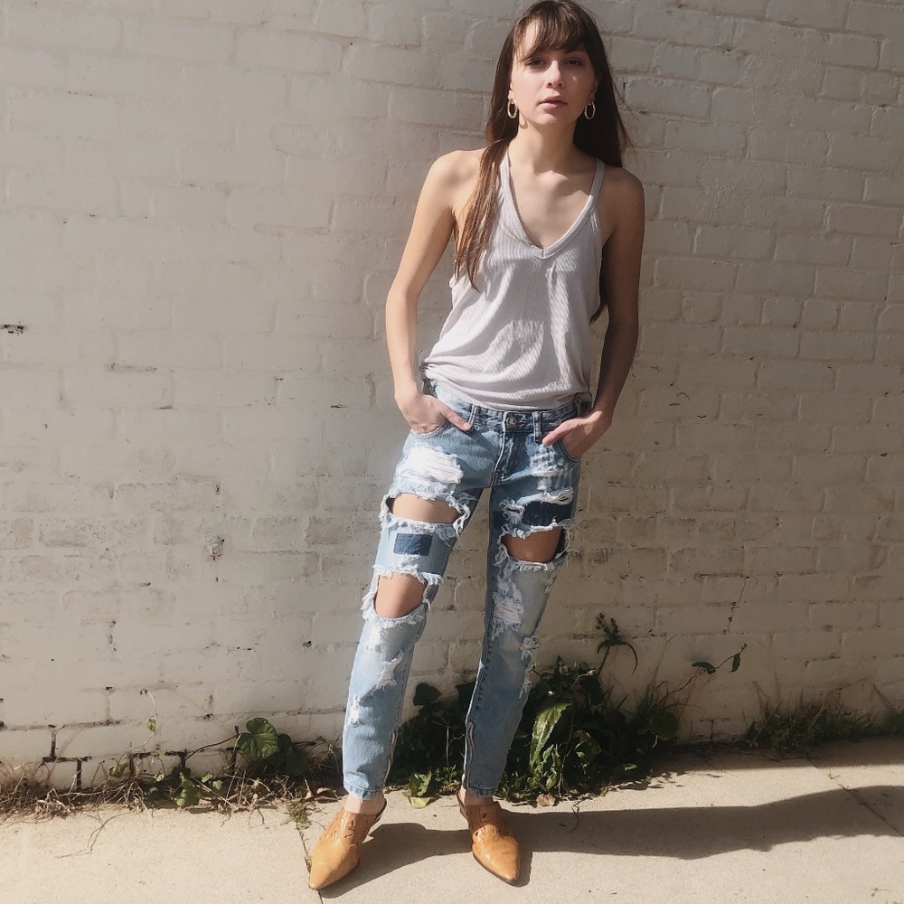 ONE by One Teaspoon Distress Jeans